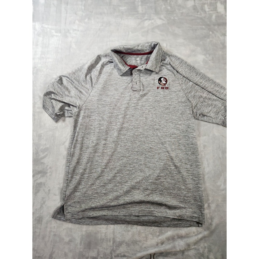 Colosseum Florida State University FSU Seminoles Logo Polo Shirt Adult‎ L